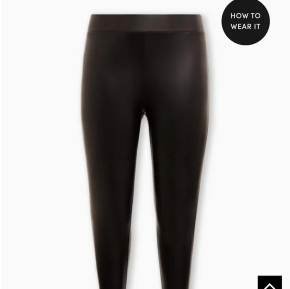 Torrid Faux leather full-length leggings NWOT - Picture 1 of 5